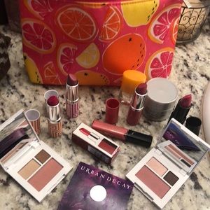 Makeup bag with lots of brand new makeup